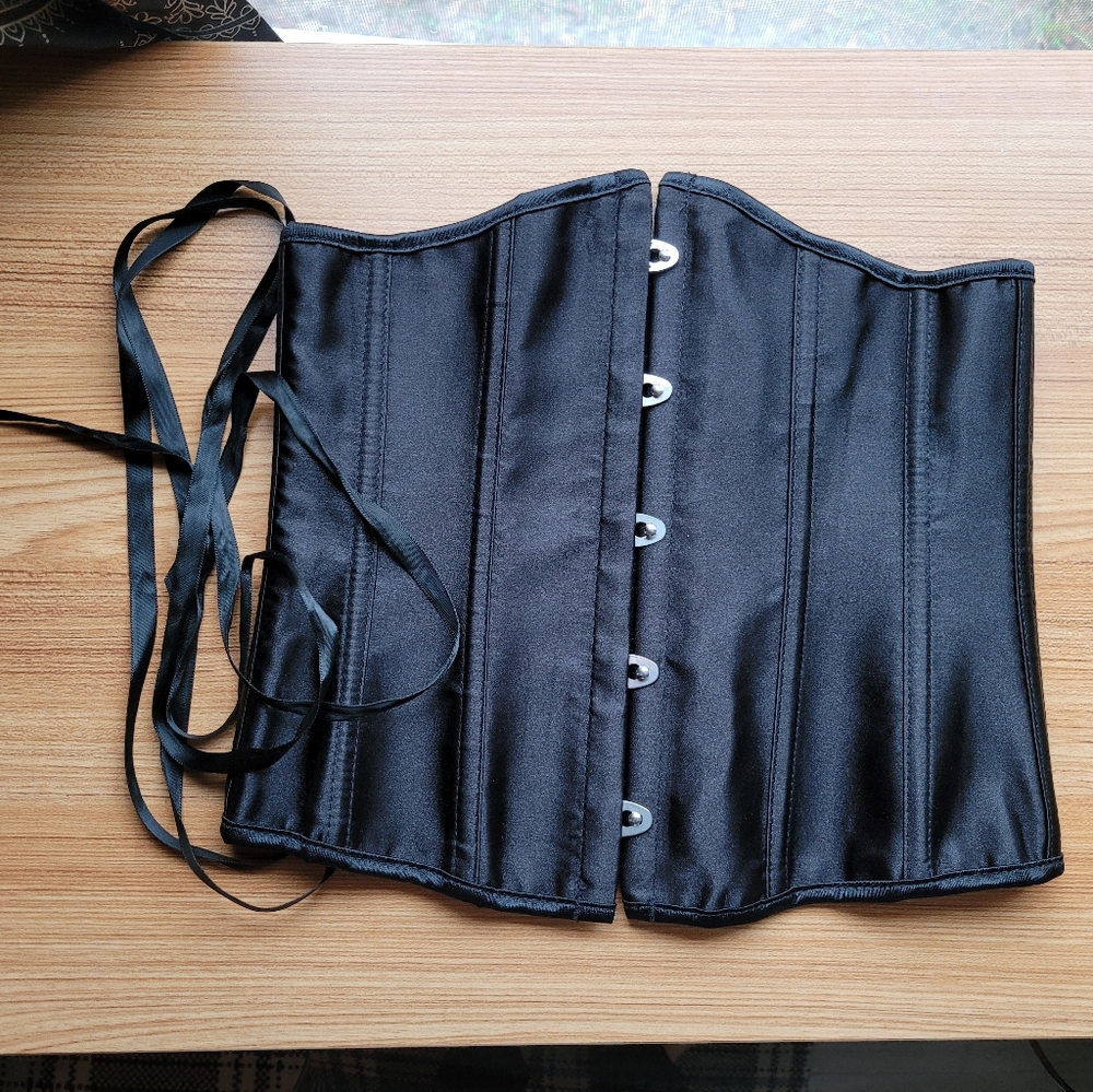 Black costume waist corset